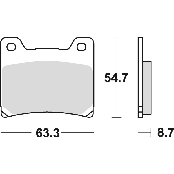 Braking Juego de pastillas de freno semimetálicas SM1 para Yamaha