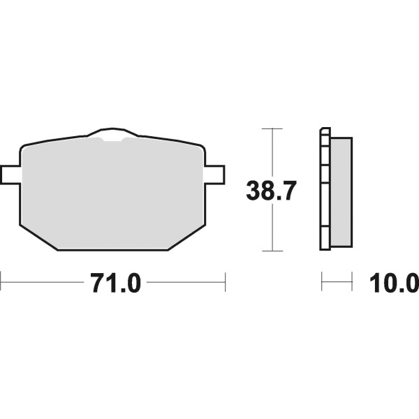 Braking Juego de pastillas de freno semimetálicas SM1 para Yamaha