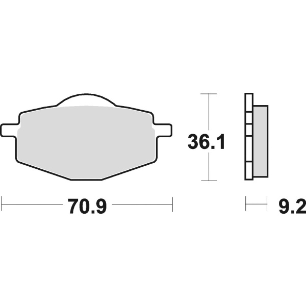 Braking Juego de pastillas de freno semimetálicas SM1 para Gilera/Yamaha