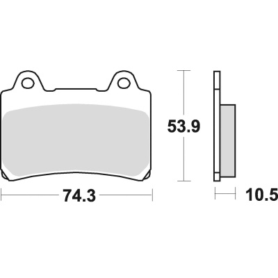 Braking Juego de pastillas de freno semimetálicas SM1 para Yamaha