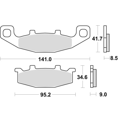 Braking Juego de pastillas de freno sinterizadas CM56 para Kawasaki