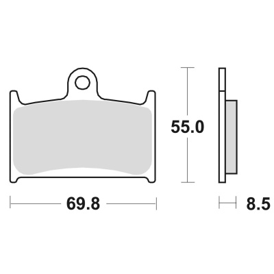 Braking Juego de pastillas de freno sinterizadas CM55 para Suzuki/Triumph/Yamaha