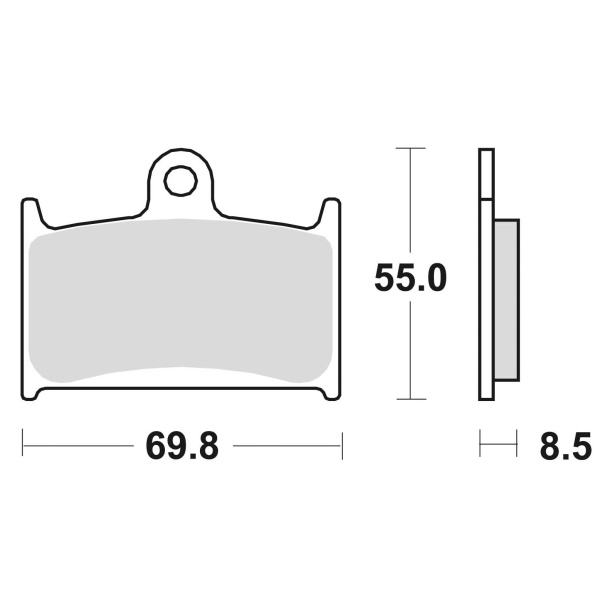 Braking Juego de pastillas de freno sinterizadas CM55 para Suzuki/Triumph/Yamaha