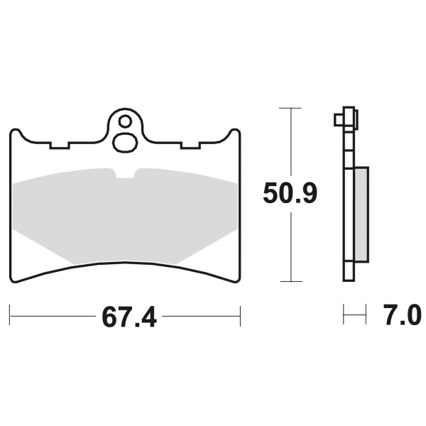 Braking Juego de pastillas de freno semimetálicas SM1 para Aprilia/Benelli/Gilera/KTM