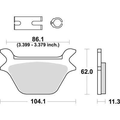 Braking Juego de pastillas de freno sinterizadas CM88 para Harley