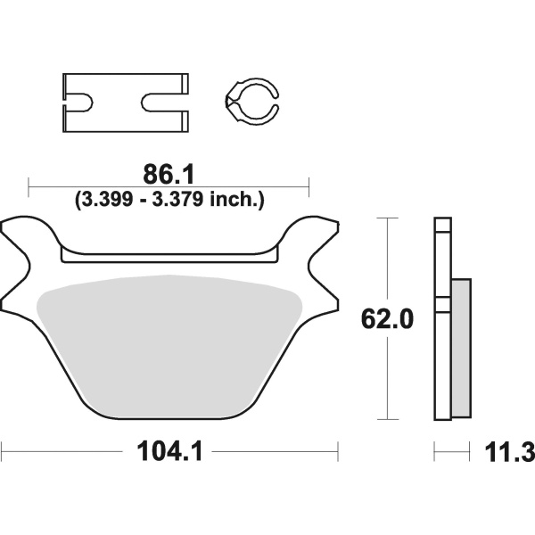 Braking Juego de pastillas de freno sinterizadas CM88 para Harley