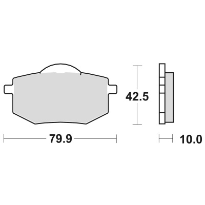 Braking Juego de pastillas de freno semimetálicas SM1 para Yamaha