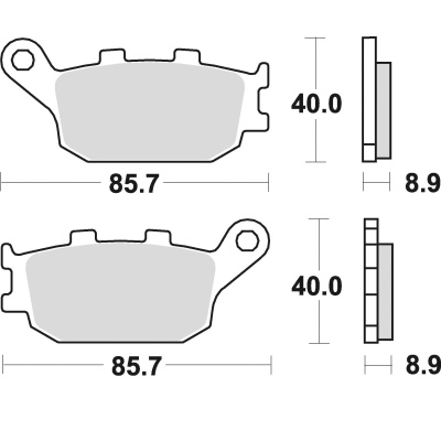 Braking Juego de pastillas de freno sinterizadas CM56 para Honda/Kawasaki/Suzuki/Triumph/Yamaha