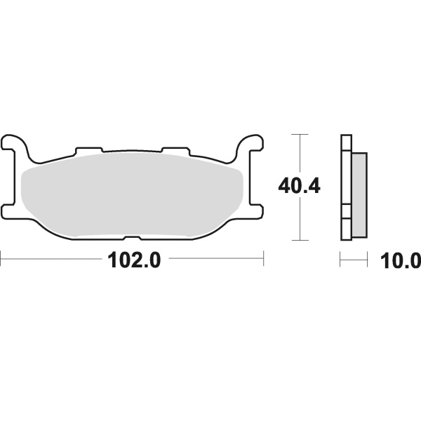 Braking Juego de pastillas de freno semimetálicas SM1 para Yamaha