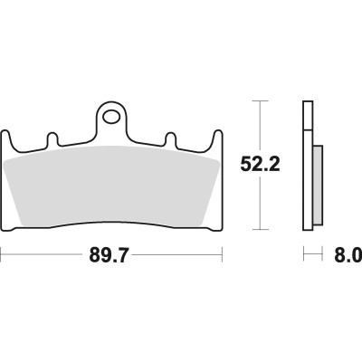 Braking Juego de pastillas de freno semimetálicas SM1 para Kawasaki/Suzuki