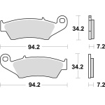 Braking Juego de pastillas de freno sinterizadas CM46