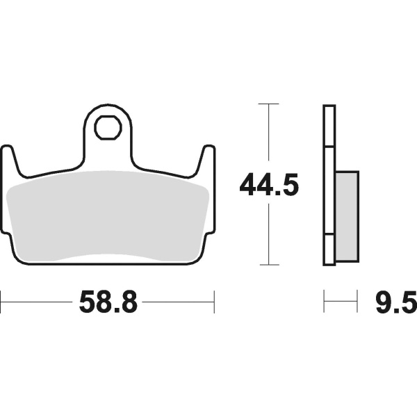 Braking Juego de pastillas de freno semimetálicas SM1 para Honda/Kymco
