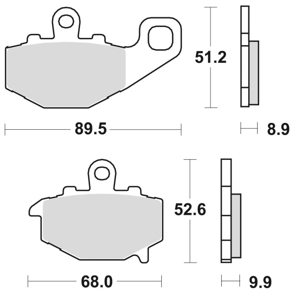 Braking Juego de pastillas de freno sinterizadas CM56 para Kawasaki