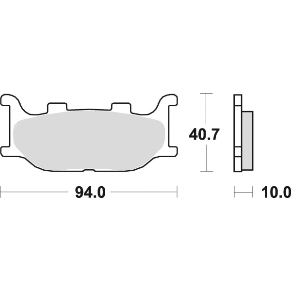 Braking Juego de pastillas de freno semimetálicas SM1 para Yamaha