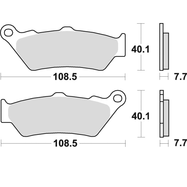 Braking Juego de pastillas de freno sinterizadas CM55