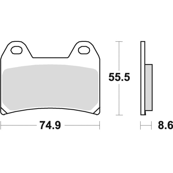 Braking Juego de pastillas de freno sinterizadas CM55