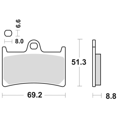 Braking Juego de pastillas de freno sinterizadas CM55 para Yamaha