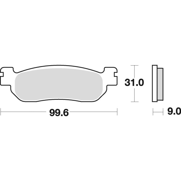 Braking Juego de pastillas de freno semimetálicas SM1 para Yamaha