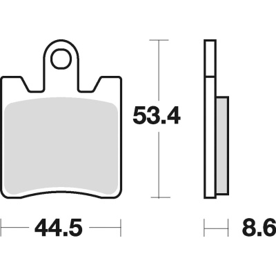 Braking Juego de pastillas de freno semimetálicas SM1 para Suzuki/SYM/Triumph/Yamaha