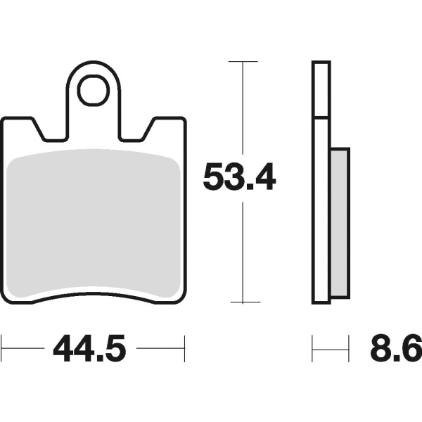 Braking Juego de pastillas de freno semimetálicas SM1 para Suzuki/SYM/Triumph/Yamaha