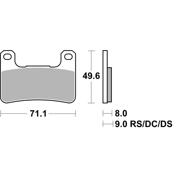 Braking Juego de pastillas de freno sinterizadas CM55 para Kawasaki/Suzuki