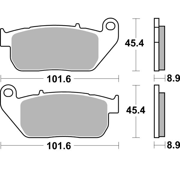 Braking Juego de pastillas de freno sinterizadas CM77 para Harley