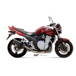 Mivv Slip-On Suono black con tapa carbono Suzuki GSF 650 Bandit 2007-15 / GSX 650 F 2008-15