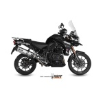 Mivv Slip-On Speed edge St. Steel con tapa carbono Triumph Tiger Explorer 1200 2012-15