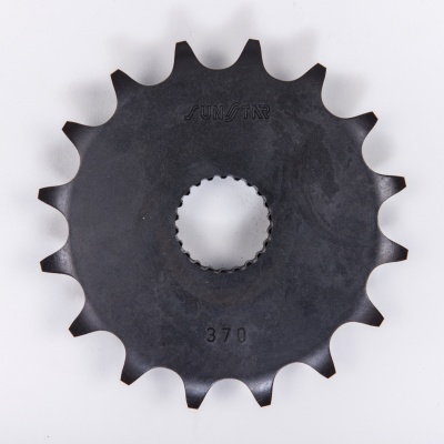 Sunstar Piñón de acero de 16 dientes. Paso de cadena 520