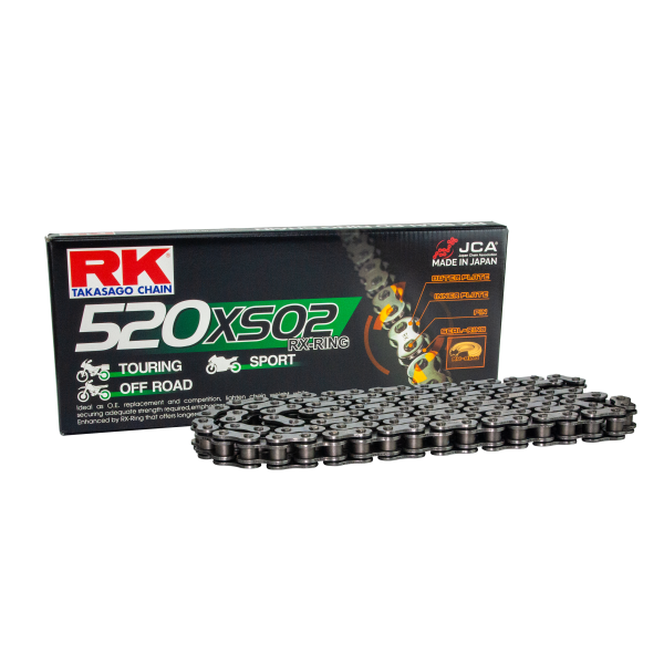 RK Cadena 520XSO2 con 106 Eslabones Enganche para Remachar