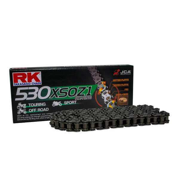 RK Cadena 530XSOZ1 con 108 Eslabones Enganche para Remachar
