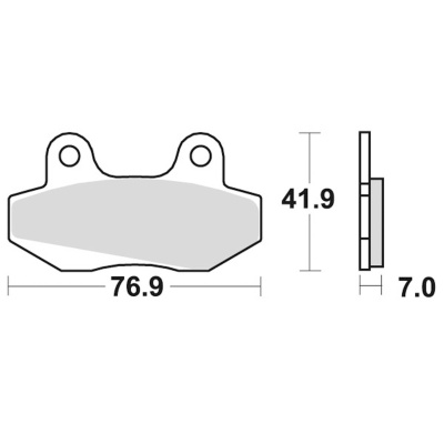 Braking Juego de pastillas de freno semimetálicas SM1 para Honda/Kymco/SYM