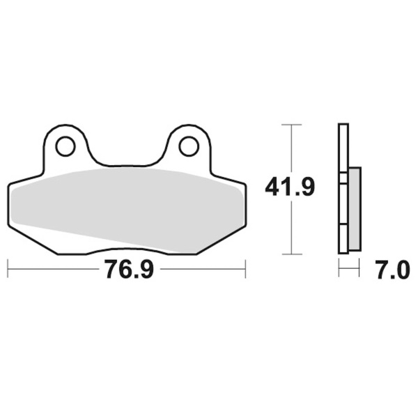 Braking Juego de pastillas de freno semimetálicas SM1 para Honda/Kymco/SYM