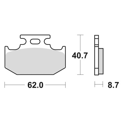 Braking Juego de pastillas de freno semimetálicas SM1 para Kawasaki/Suzuki/Yamaha