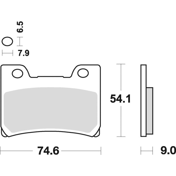 Braking Juego de pastillas de freno semimetálicas SM1 para Yamaha