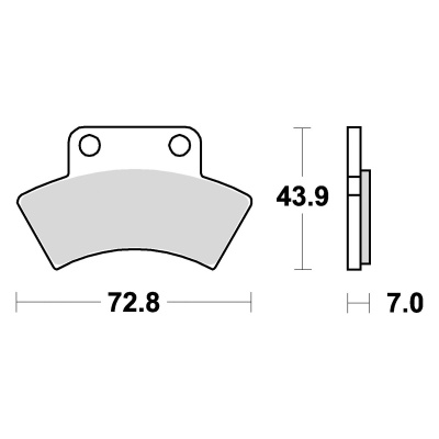 Braking Juego de pastillas de freno sinterizadas CM44 para Polaris