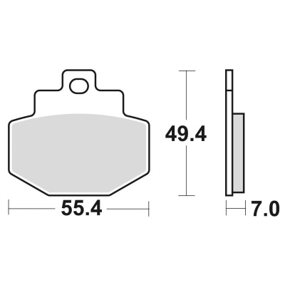 Braking Juego de pastillas de freno semimetálicas SM1 para Benelli/Gilera/Piaggio