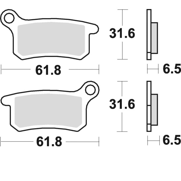 Braking Juego de pastillas de freno sinterizadas CM44 para GG/Husqvarna/KTM