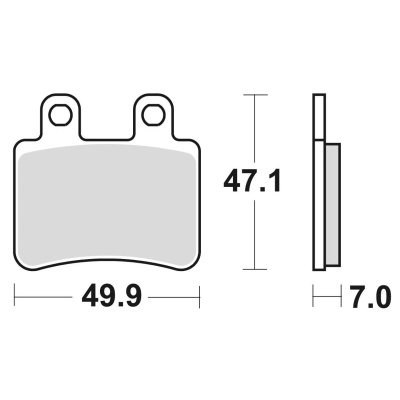 Braking Juego de pastillas de freno semimetálicas SM1 para Honda/Peugeot/Yamaha