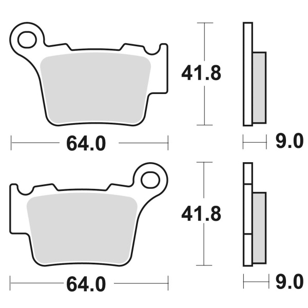 Braking Juego de pastillas de freno sinterizadas CM46 para BMW/GG/Husaberg/Husqvarna/KTM/Sherco/SWM