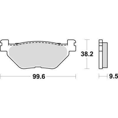 Braking Juego de pastillas de freno semimetálicas SM1 para Yamaha