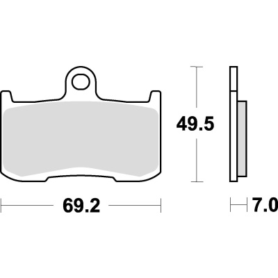 Braking Juego de pastillas de freno sinterizadas CM55 para Indian/Kawasaki/Suzuki/Triumph