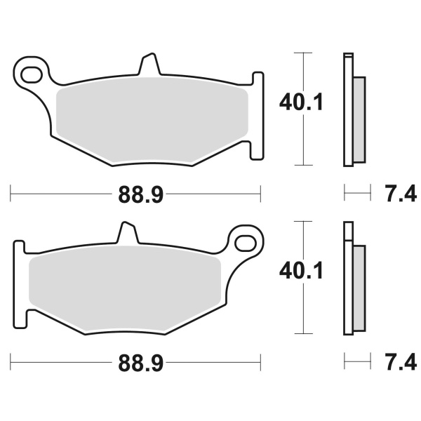 Braking Juego de pastillas de freno semimetálicas SM1 para Suzuki