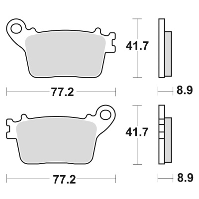 Braking Juego de pastillas de freno sinterizadas CM56 para Honda/Kawasaki/Suzuki/Yamaha