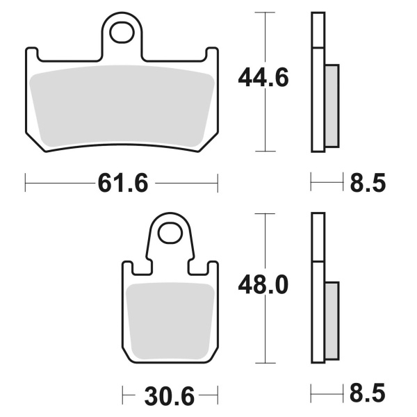 Braking Juego de pastillas de freno sinterizadas CM55 para Yamaha