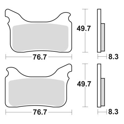 Braking Juego de pastillas de freno sinterizadas CM55 para Aprilia/Husaberg/KTM