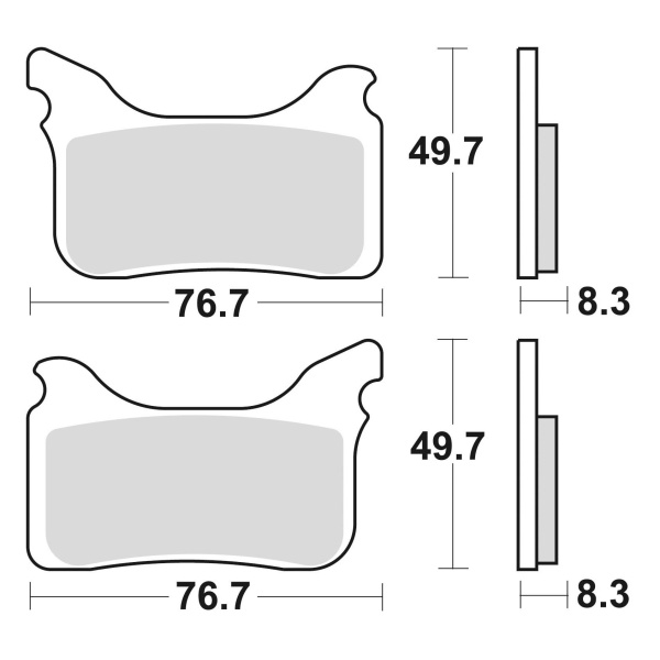 Braking Juego de pastillas de freno sinterizadas CM55 para Aprilia/Husaberg/KTM