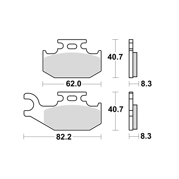 Braking Juego de pastillas de freno sinterizadas CM44 para Suzuki/Yamaha