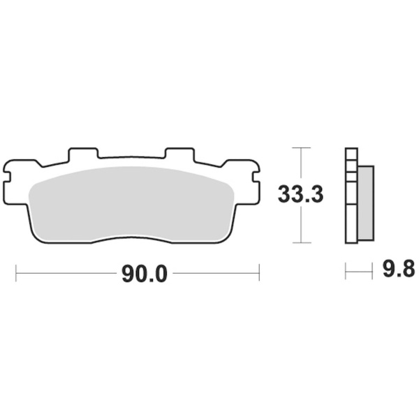 Braking Juego de pastillas de freno semimetálicas SM1 para Kawasaki/Kymco