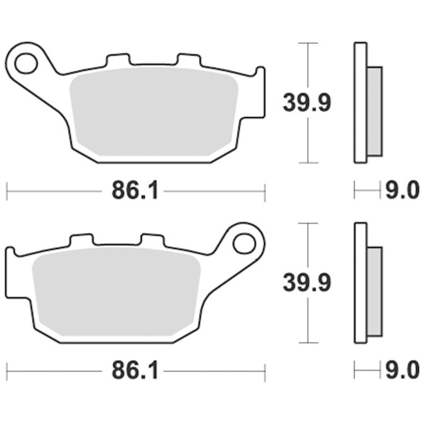 Braking Juego de pastillas de freno sinterizadas CM56 para Honda/Kawasaki/Suzuki